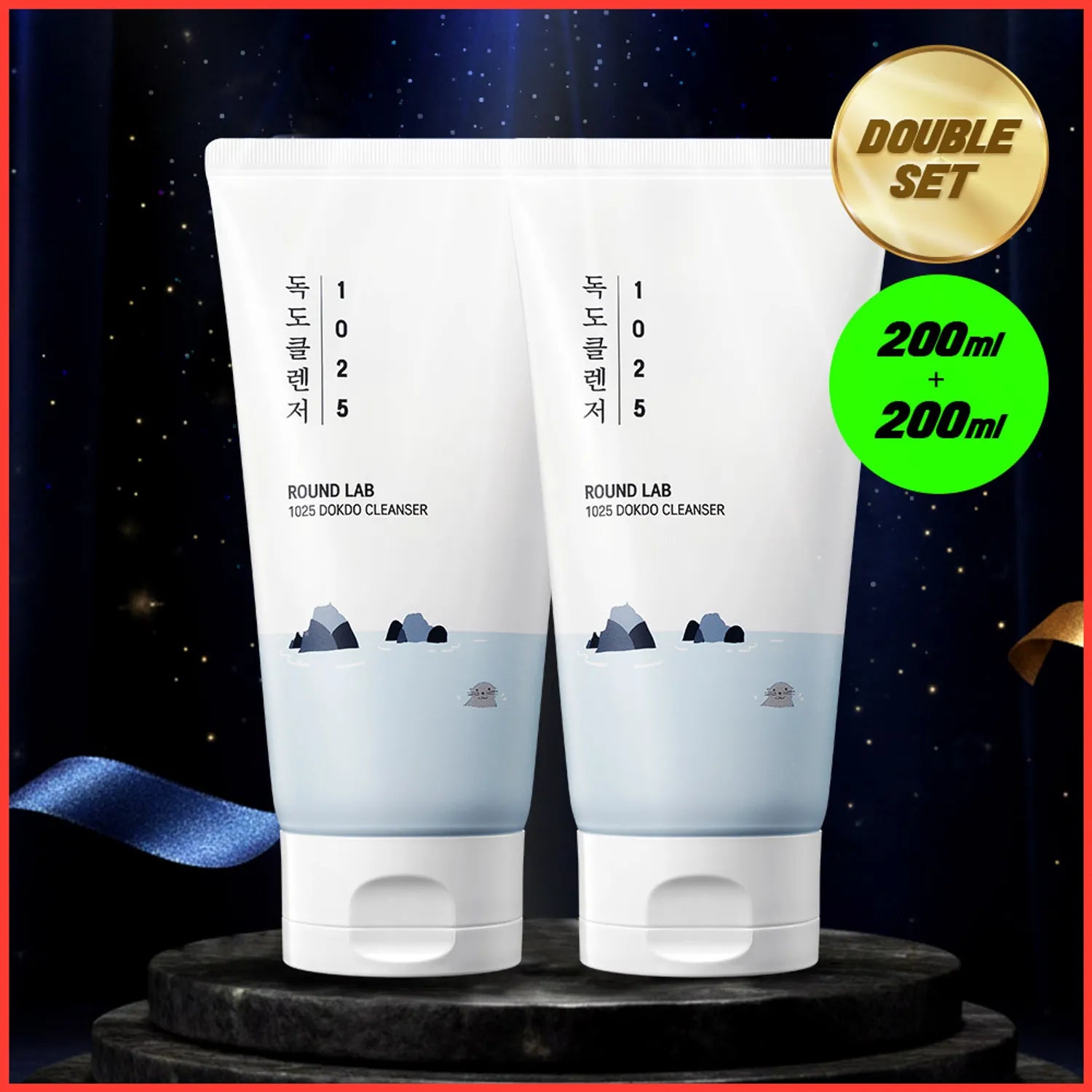 ROUND LAB 1025 Dokdo Cleanser 200ml Double Se