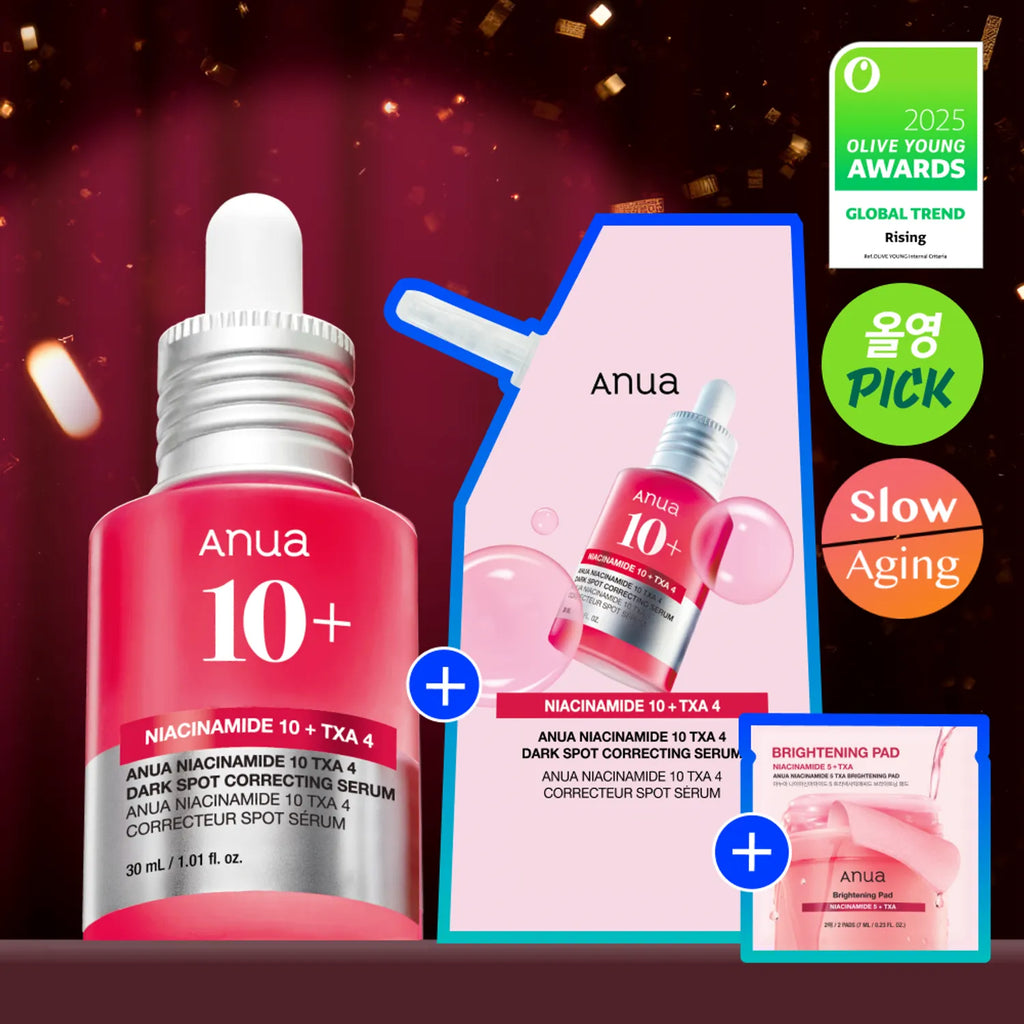 Anua Niacinamide 10 TXA 4 Dark Spot Correcting Serum 30ml(+Refill 30ml + Pad 2ea)